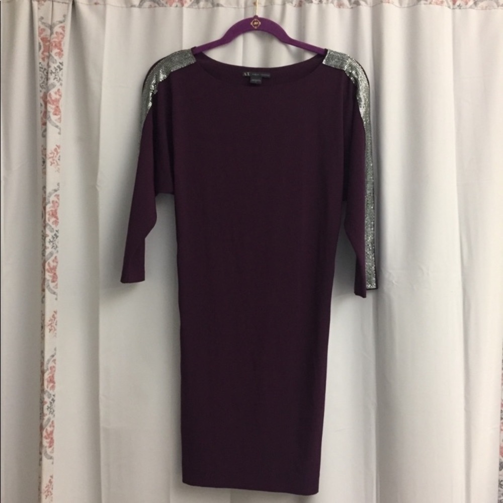 Armani Exchange Purple Dress Size 4